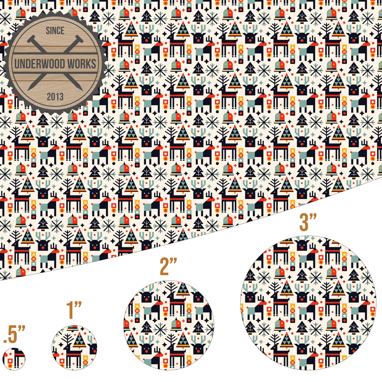 Geo Christmas - UV Printed Pattern