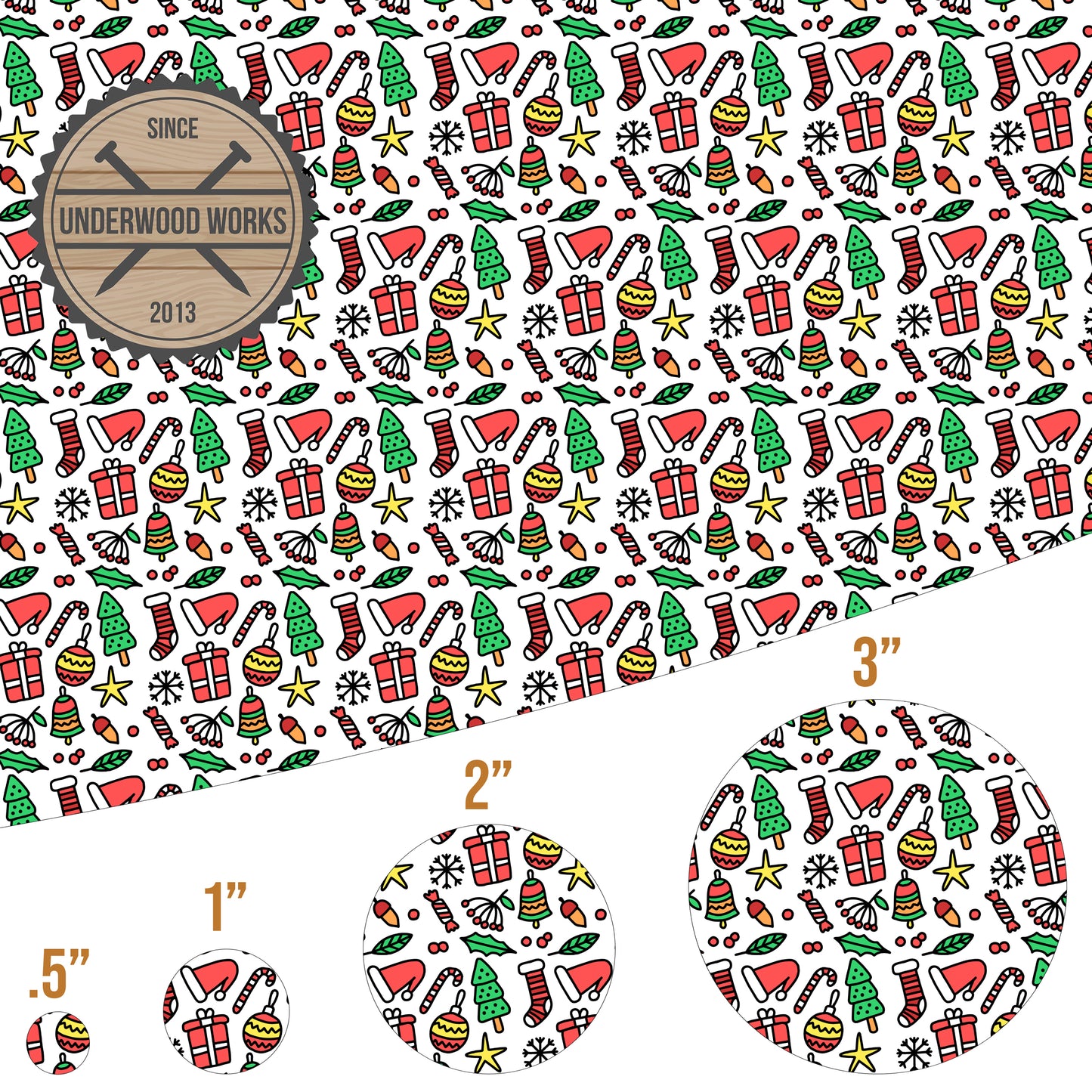 Holiday Mix - UV Printed Pattern