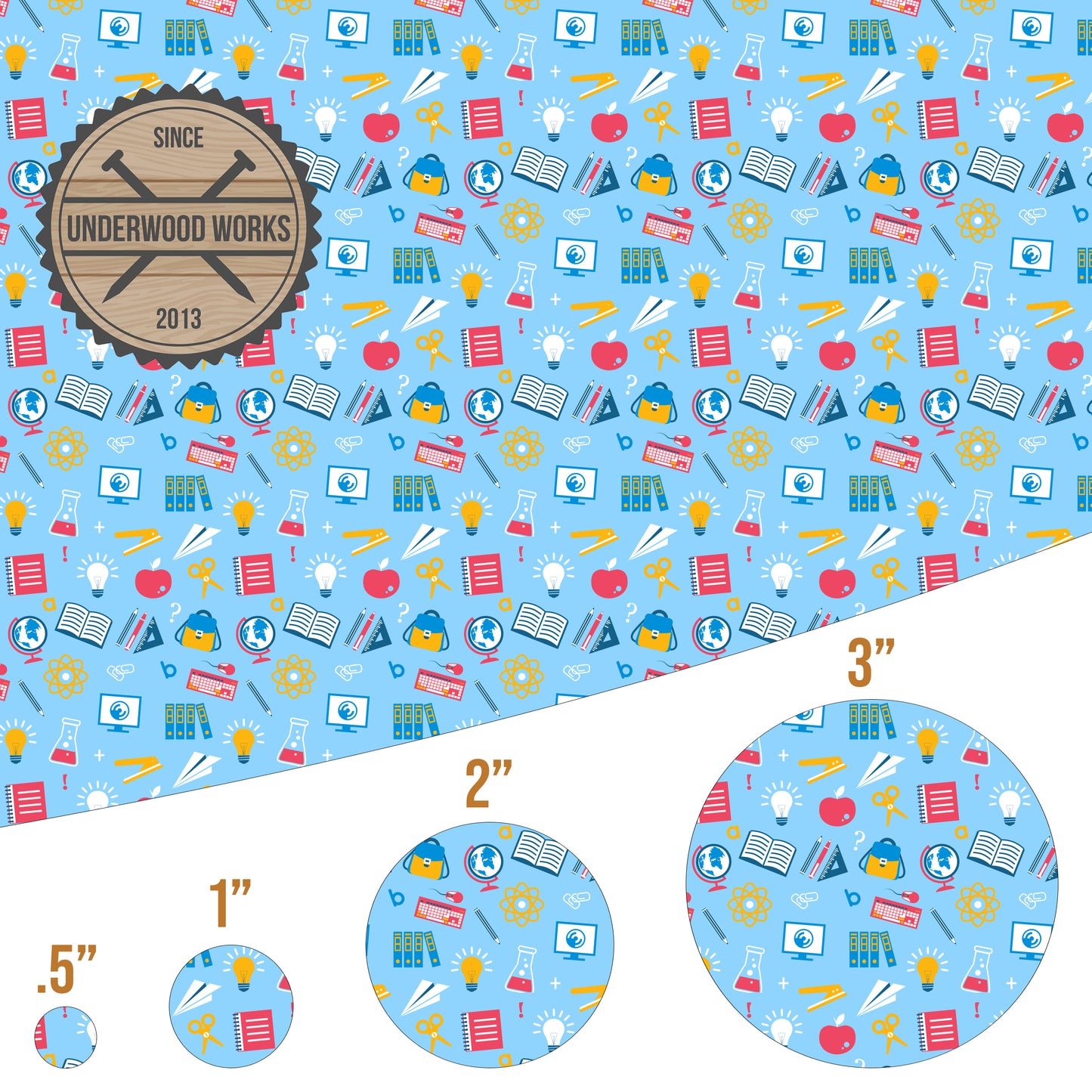 School - UV Printed Pattern