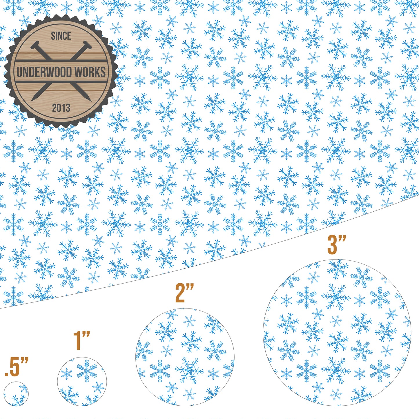 Snowflake - UV Printed Pattern