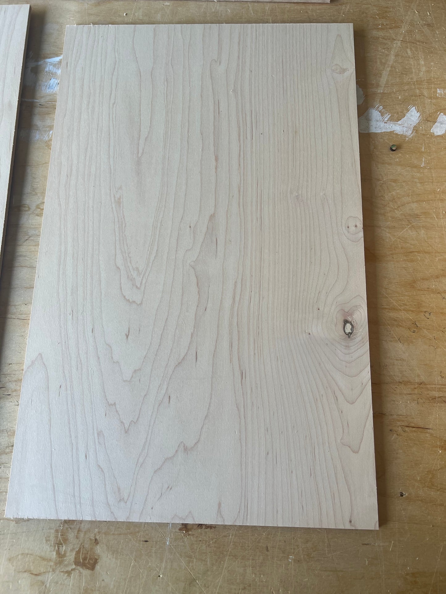 ***Discounted*** 1/4” Maple w/MDF core ~12x19” - 20 sheets