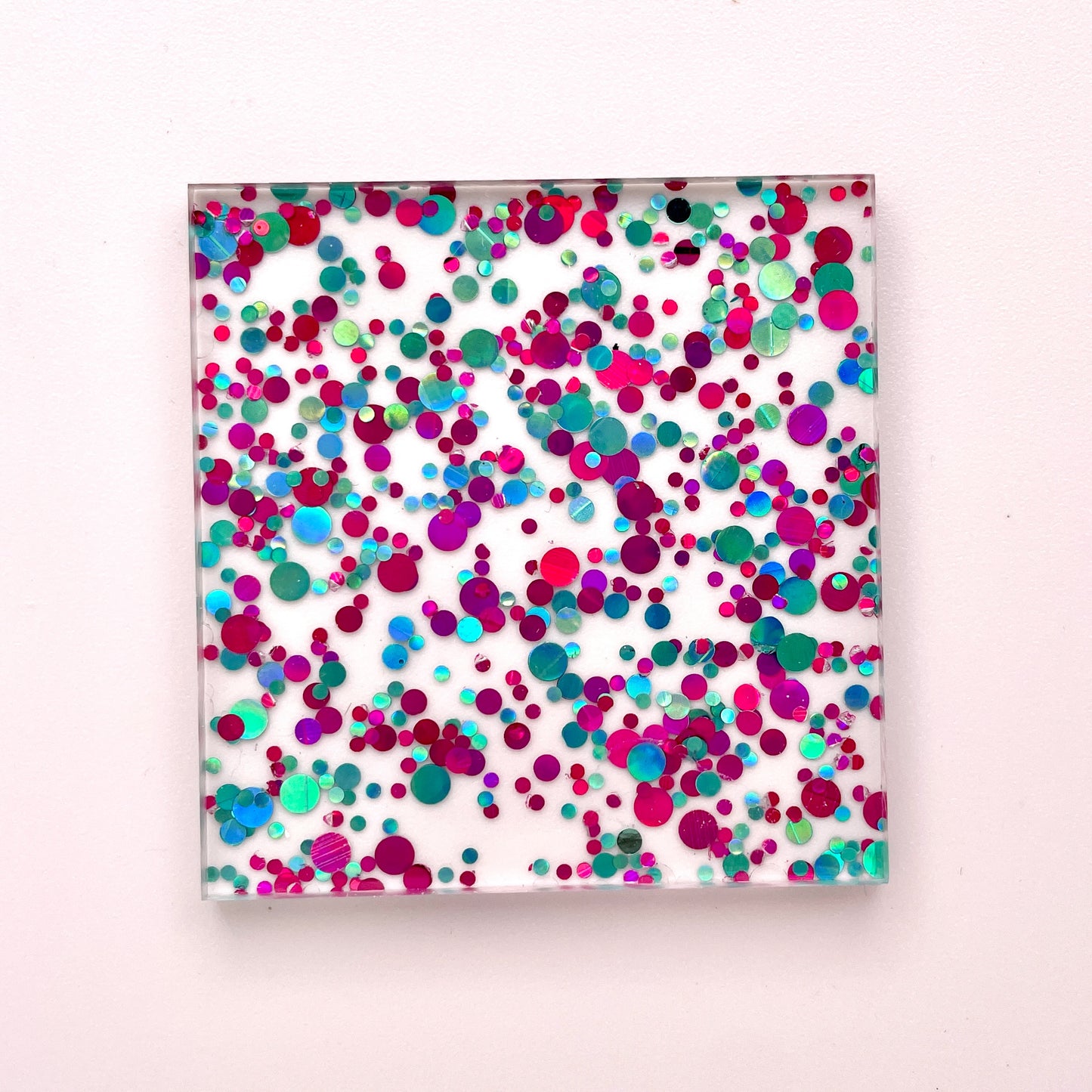 Glitter Circles - Purple/Teal
