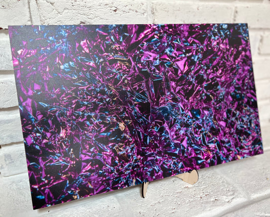 Purple Foil - UV Printed Pattern