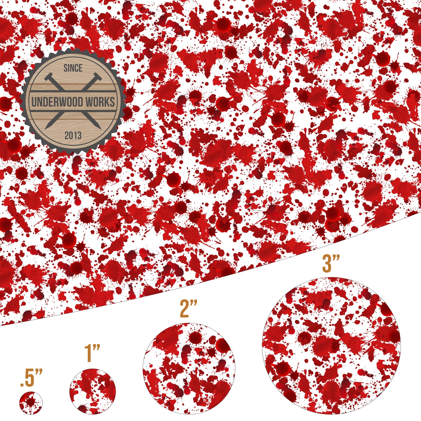 Blood Splatter - UV Printed Pattern