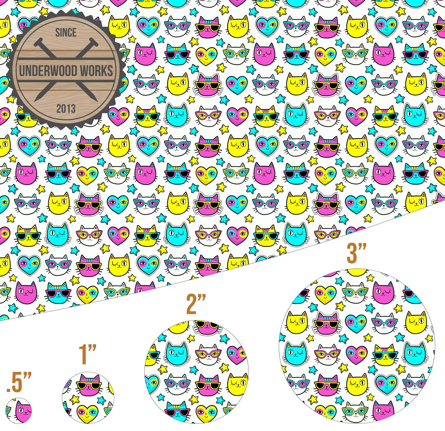 Cool Cats - UV Printed Pattern