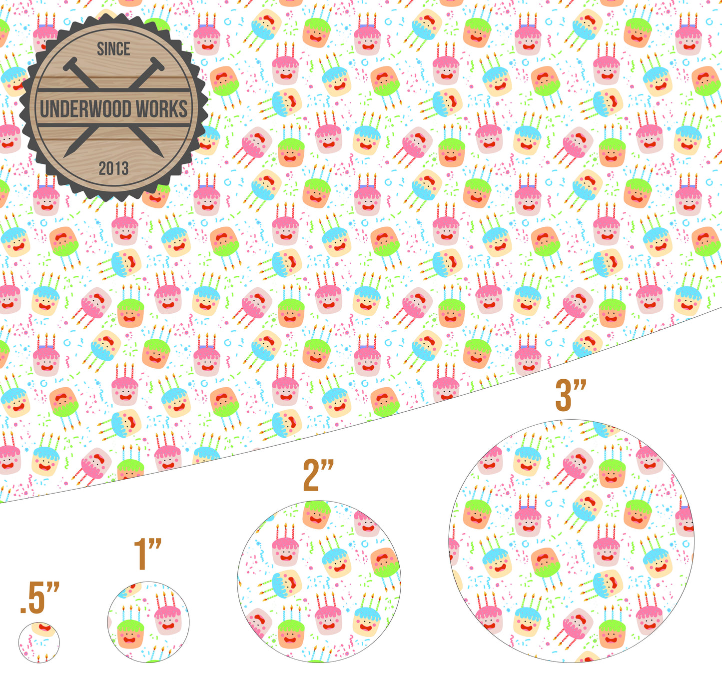 Cupcake Fun - UV Printed Pattern