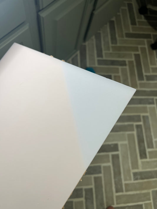 White Frosted Acrylic