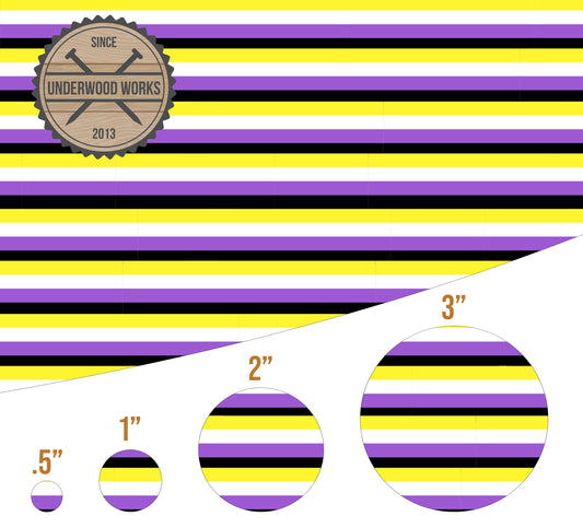 Non-Binary Pride Flag - UV Printed Pattern