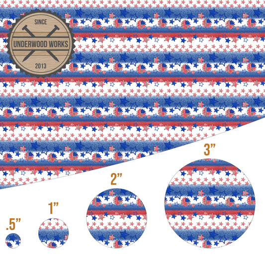 Patriotic Stripes - UV Printed Pattern