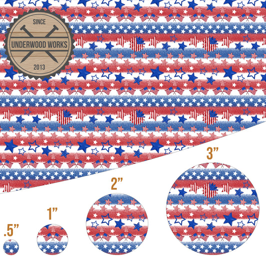 Patriotic Stripes 2 - UV Printed Pattern