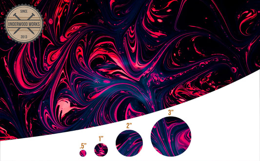 Pink & Purple Swirl - UV Printed Pattern