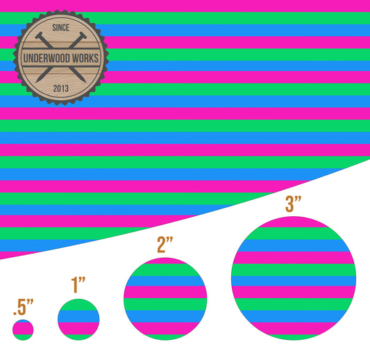 Polysexual Pride Flag - UV Printed Pattern