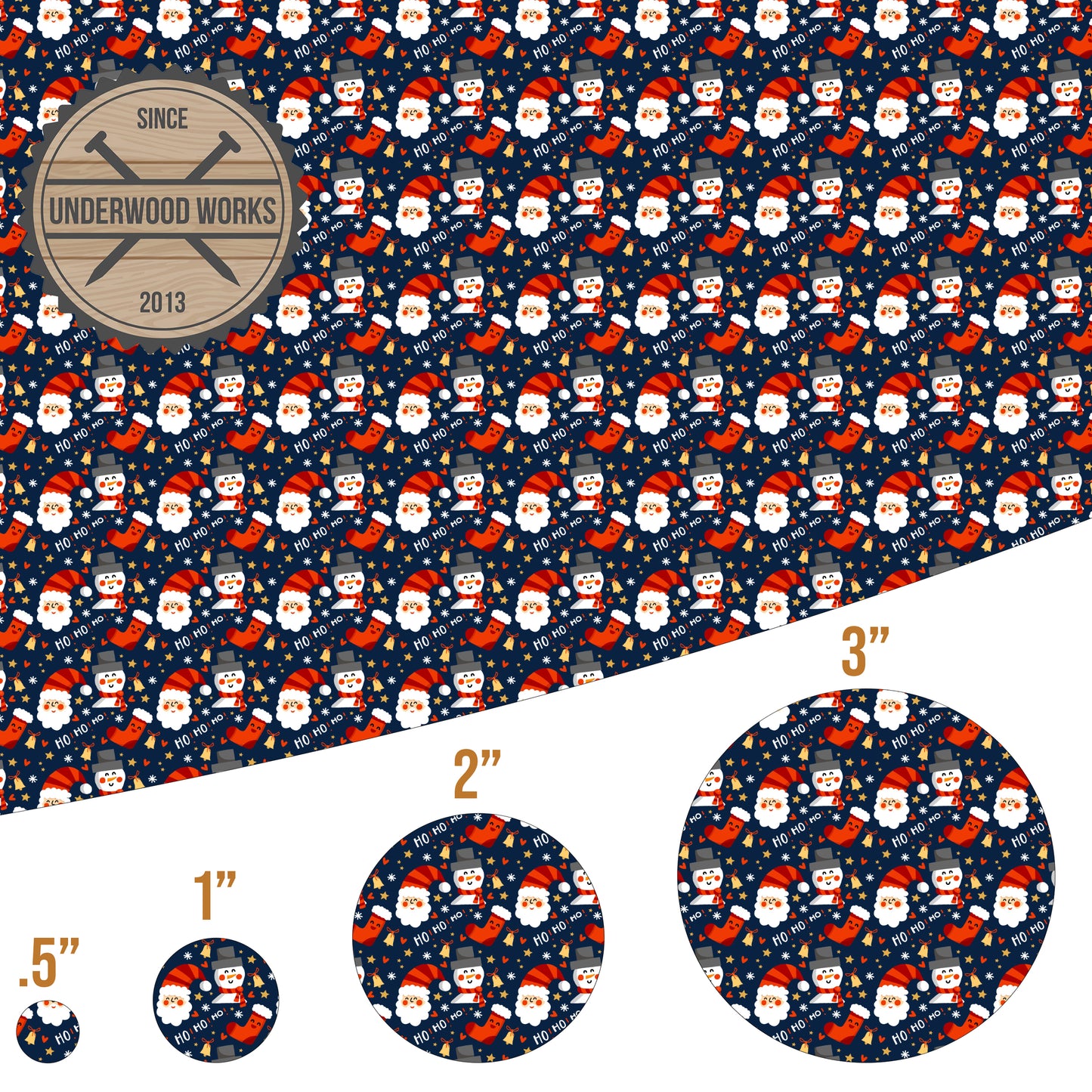 Santa Hohoho - UV Printed Pattern