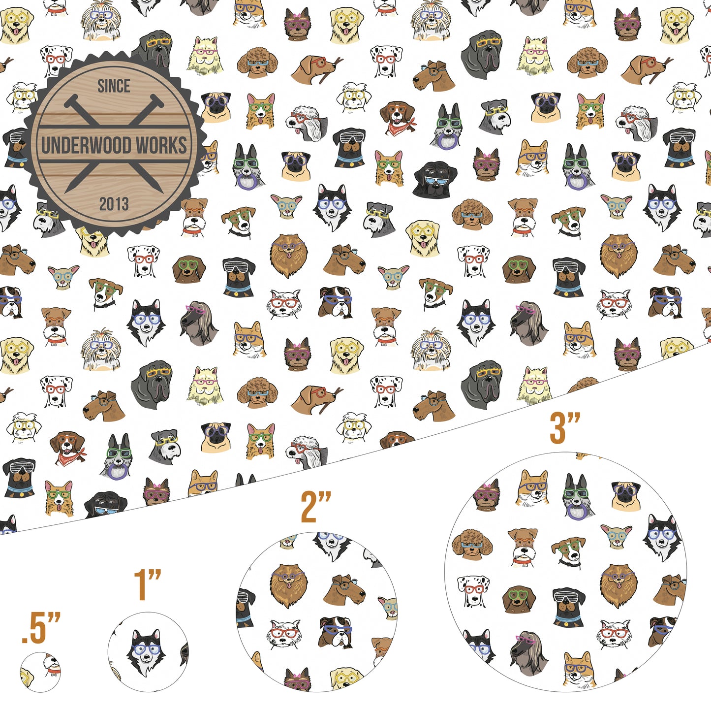 Smart Dogs - UV Printed Pattern