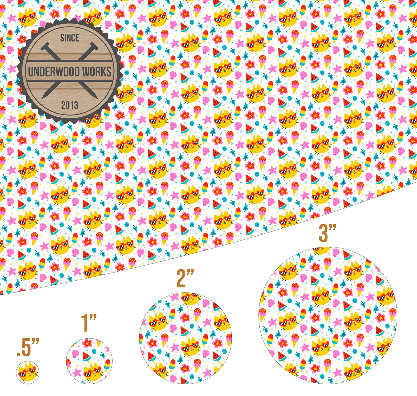Summer Cats - UV Printed Pattern