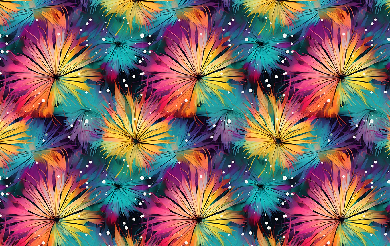 Vibrant Floral - UV Printed Pattern