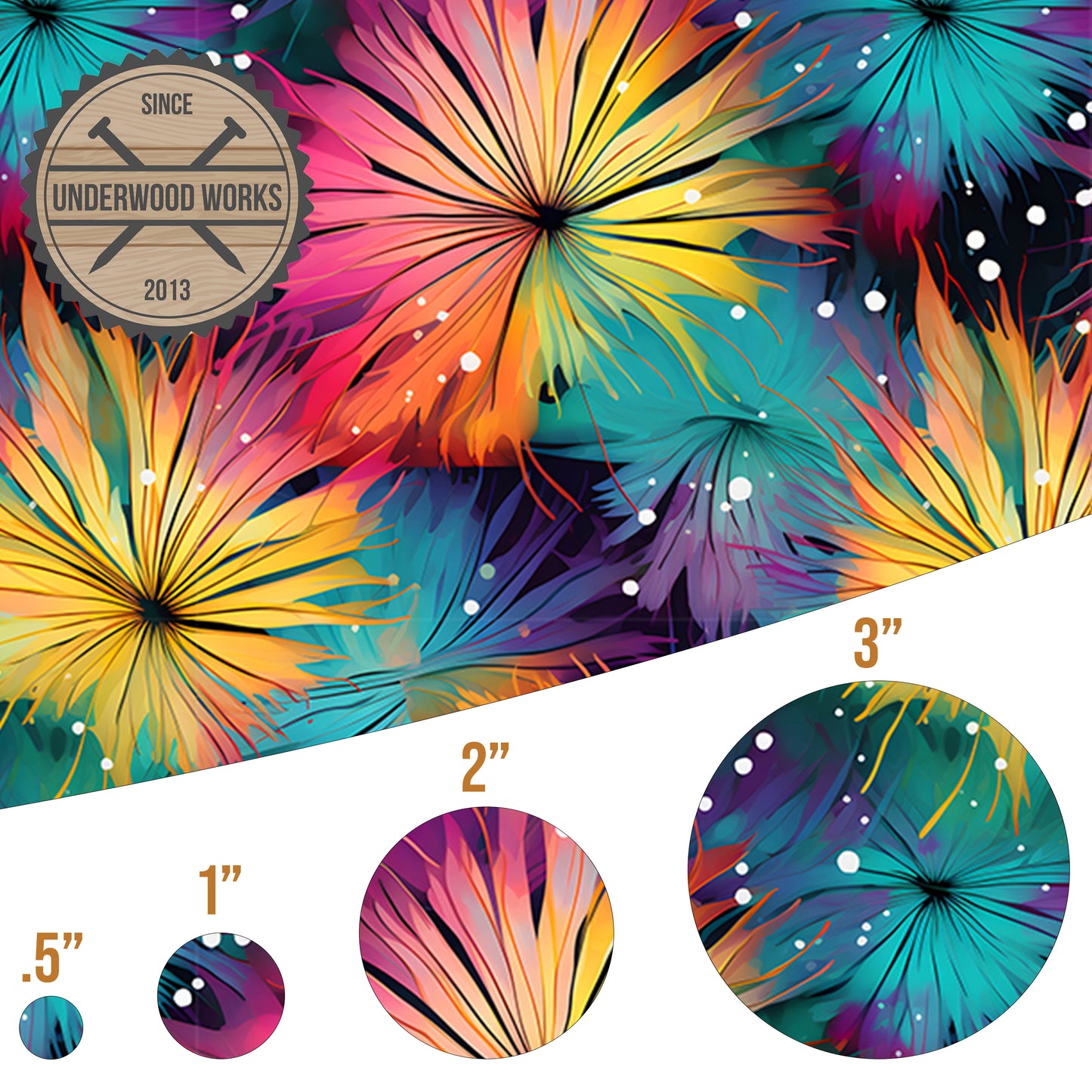 Vibrant Floral - UV Printed Pattern